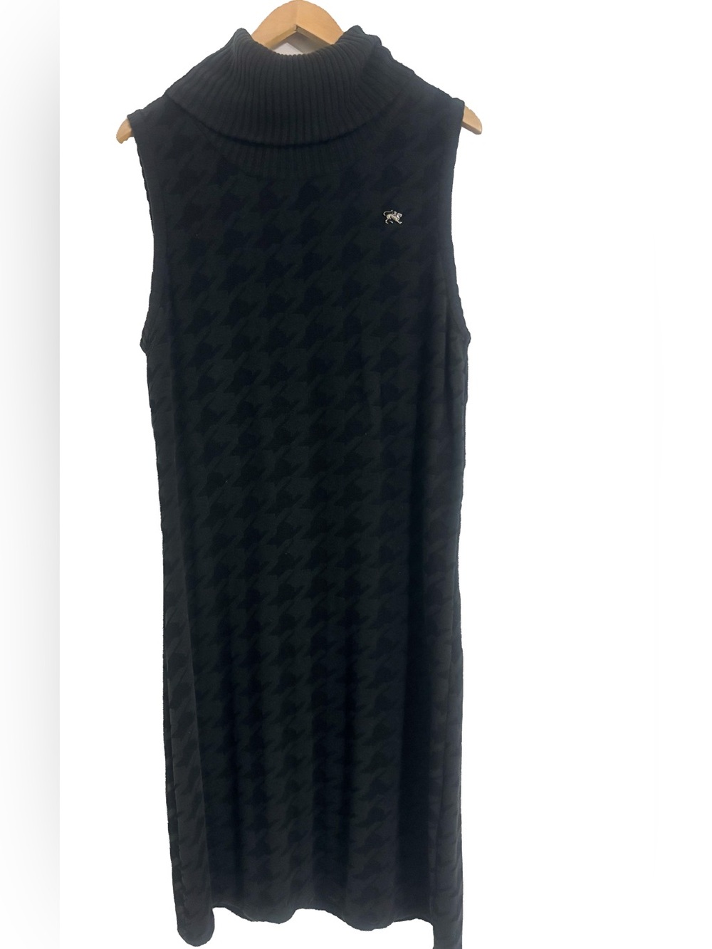 Parasuco Denim Legend Houndstooth Cowl Neck Dress Extra Large